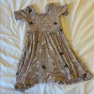 Kyte BABY Floral Dress in Lavender and Cream